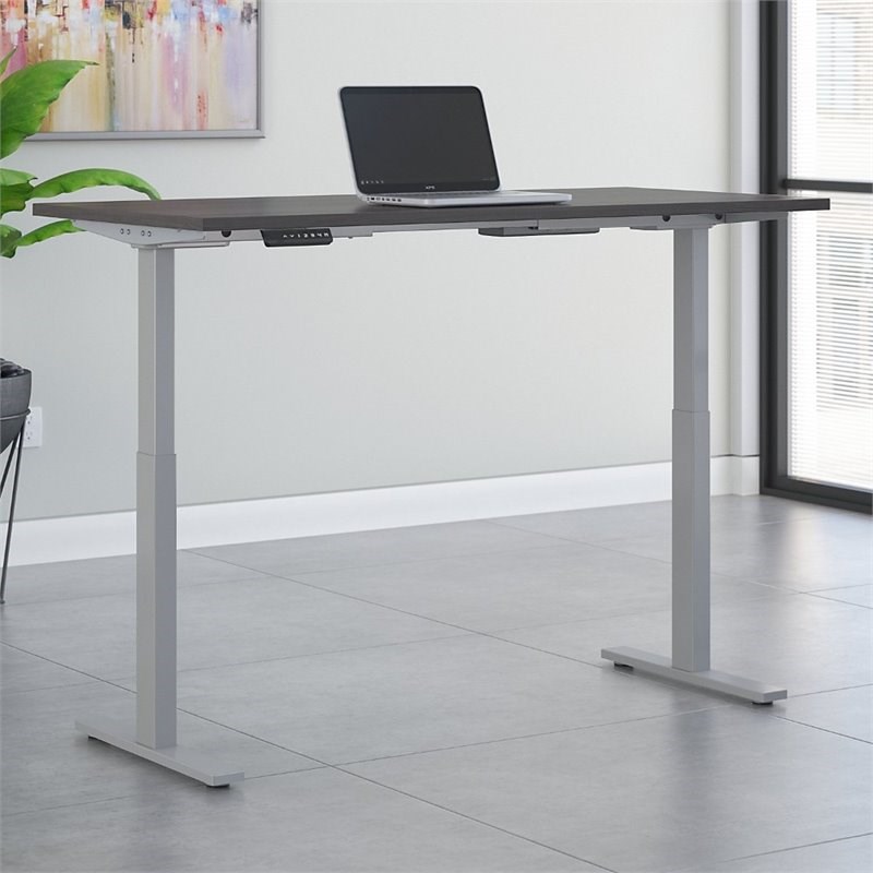 Move 60 Series 72W x 30D Adjustable Desk in Storm Gray - Engineered Wood