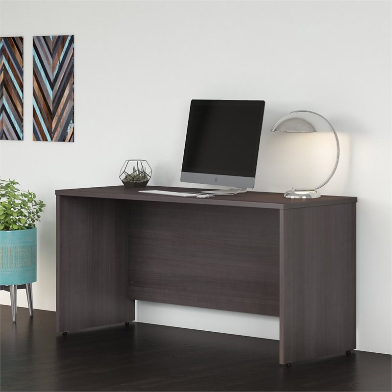 Studio C 60W x 24D Credenza Desk in Storm Gray - Engineered Wood