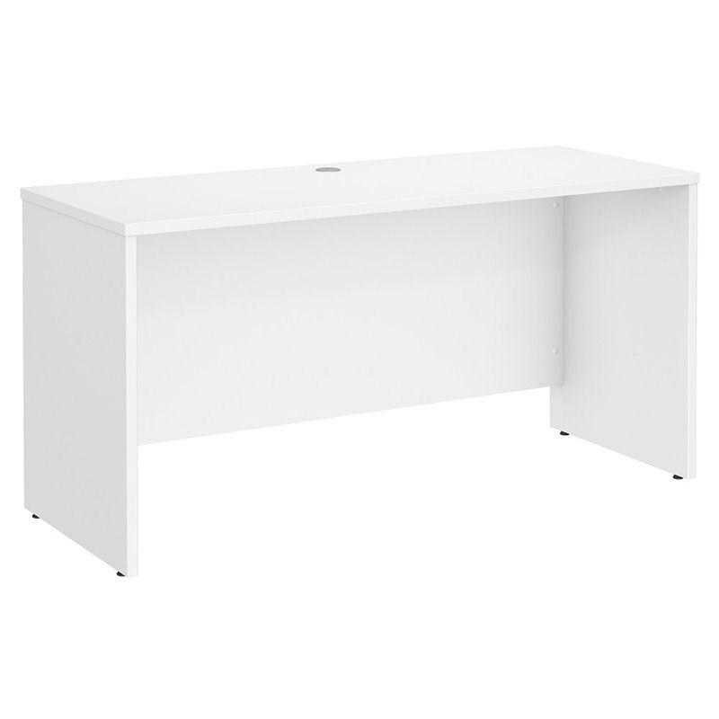 Studio C 60W x 24D Credenza Desk in White - Engineered Wood