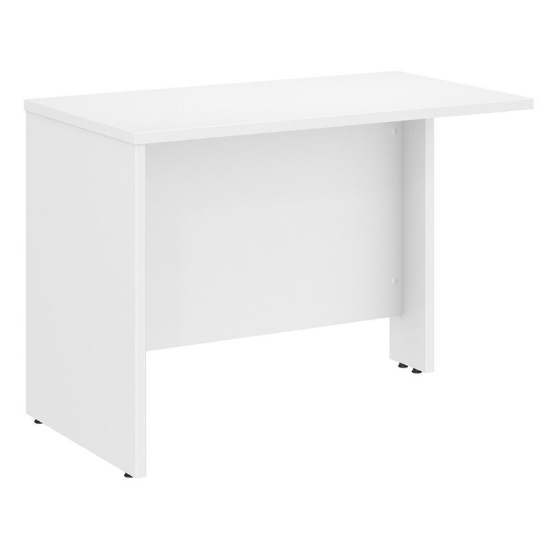 Studio C 42W Desk Return in White Engineered Wood Homesquare