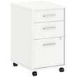 Method 3 Drawer Mobile File Cabinet in White - Engineered Wood