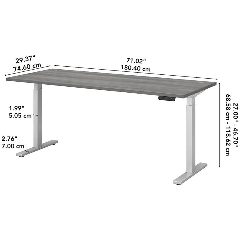 Bush Business Furniture Move 60 Series 72W Height Adjustable Standing Desk