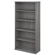 Bush Business Furniture Studio C 5 Shelf Bookcase in Platinum Gray