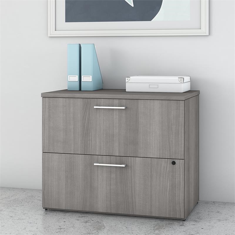 400 series 36w 2 drawer lateral file in platinum gray