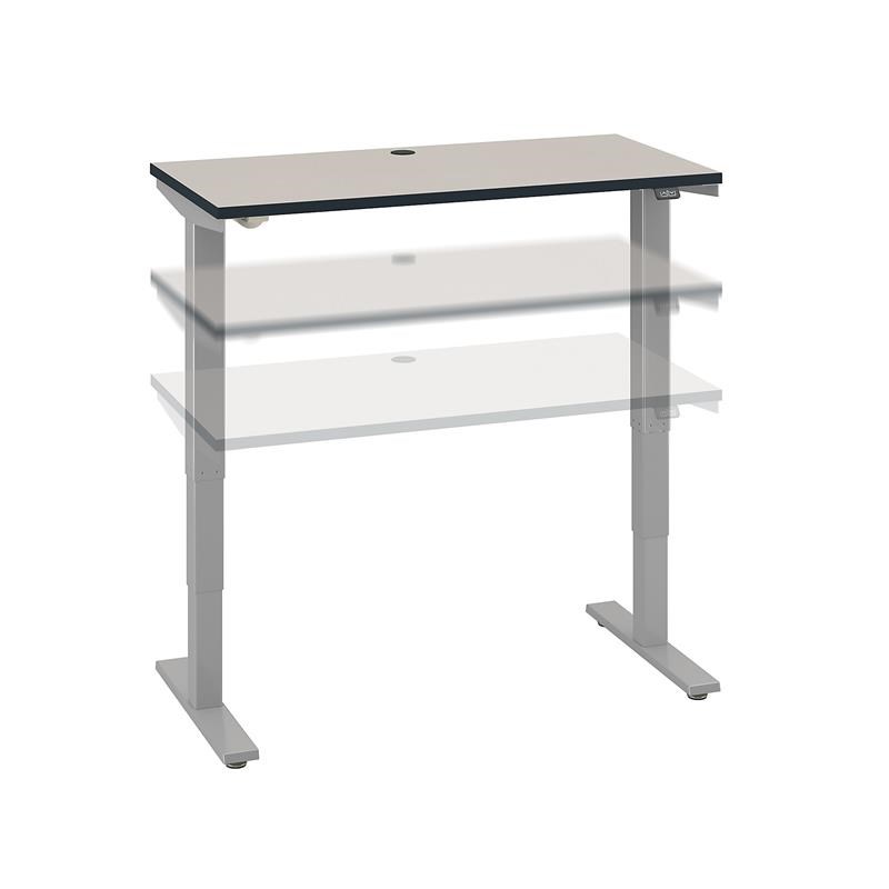 Move 40 Series 48W x 24D Adjustable Desk in White Spectrum - Engineered Wood