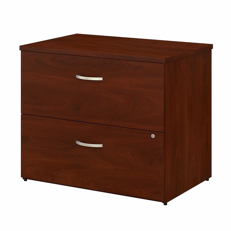 Studio C 2 Drawer Lateral File Cabinet in Hansen Cherry - Engineered Wood