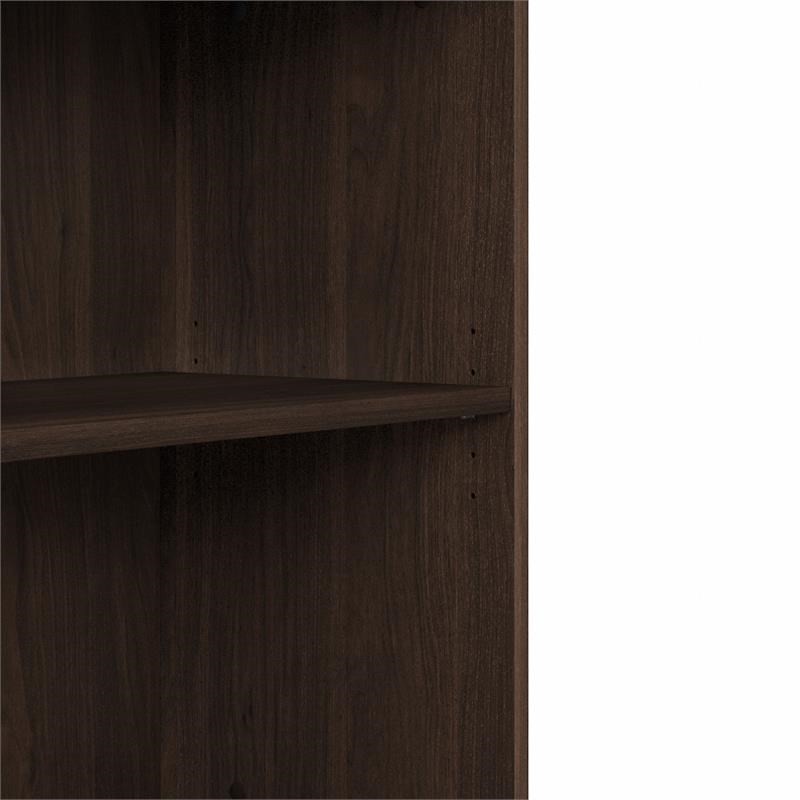 Bush Business Furniture Small 2 Shelf Bookcase in Black Walnut - Engineered Wood
