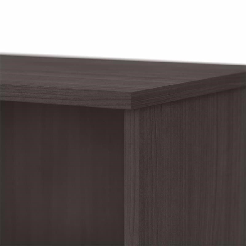 Bush Business Furniture Small 2 Shelf Bookcase in Storm Gray - Engineered Wood
