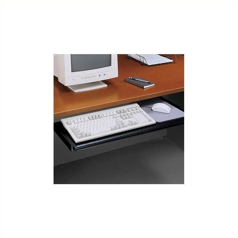 Bush Business Furniture Universal Keyboard Shelf with Galaxy Finish