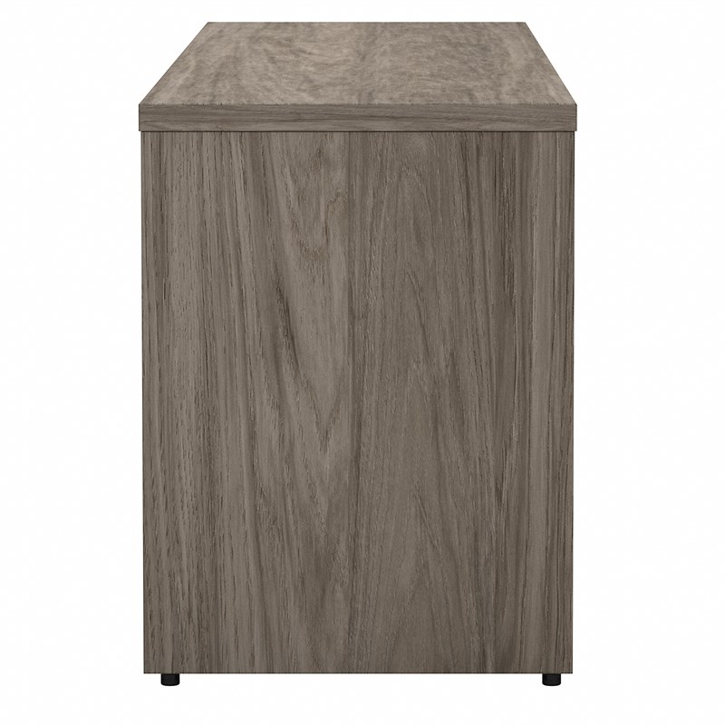 Studio C Low Storage Cabinet with Doors in Modern Hickory - Engineered Wood