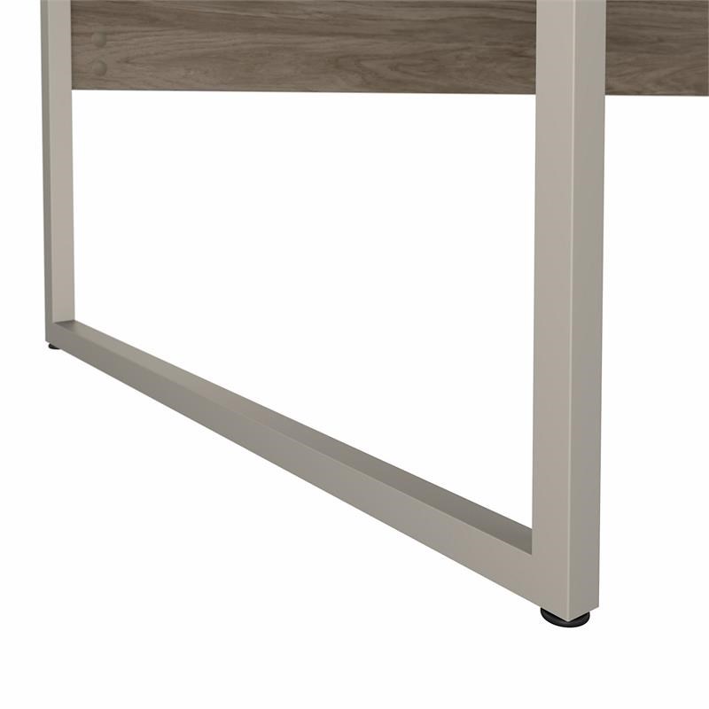 Hybrid 72W x 36D Computer Table Desk in Modern Hickory - Engineered Wood