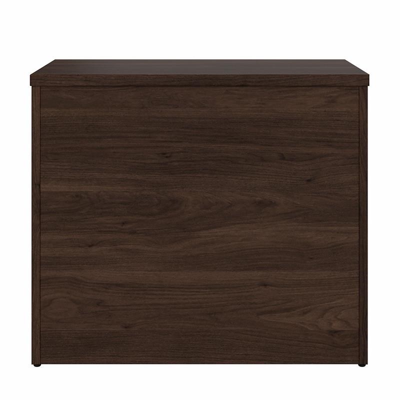 Hybrid Office Storage Cabinet with Drawers in Black Walnut - Engineered Wood