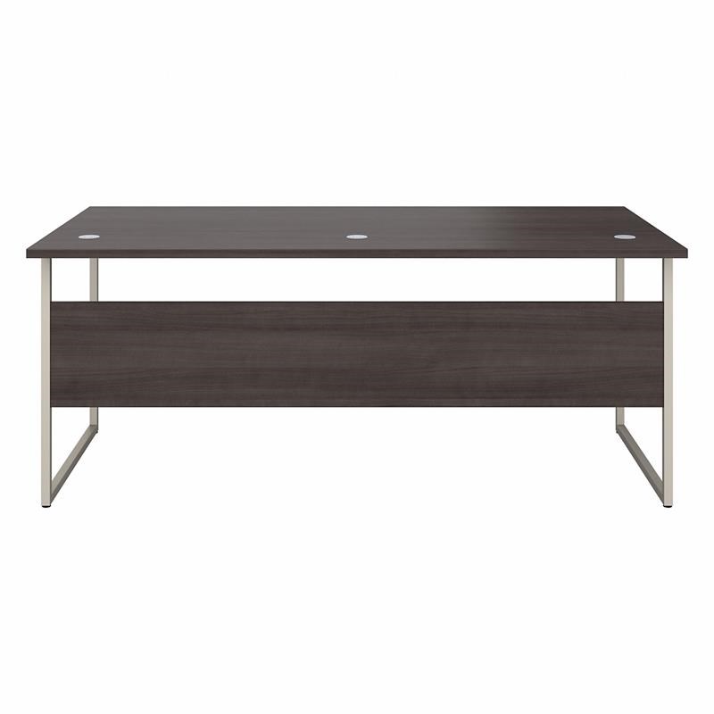 Hybrid 72W x 36D Computer Table Desk in Storm Gray - Engineered Wood