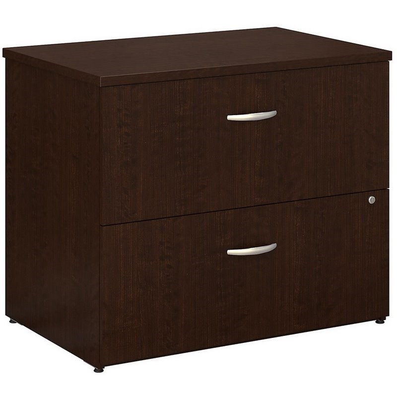 Series C 2 Drawer Lateral File Cabinet in Mocha Cherry - Engineered Wood