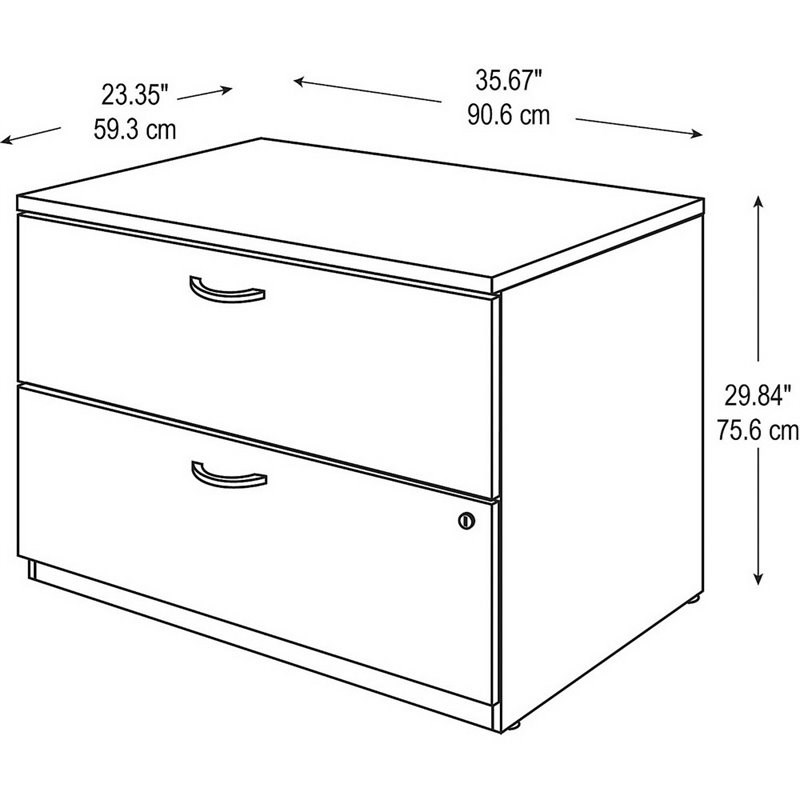 Bush Business Furniture Series C Lateral File (Assembled) Mahogany