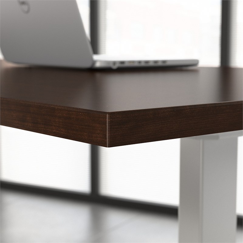 Move 80 Series 48W x 30D Adjustable Desk in Mocha Cherry - Engineered Wood