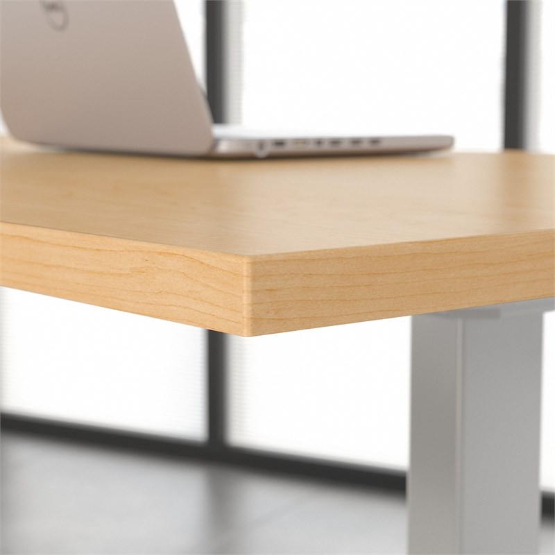 Move 80 Series 72W x 30D Adjustable Desk in Natural Maple - Engineered Wood