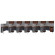Bush Business Furniture Office-in-an-Hour Hansen Cherry Cubicles for 6