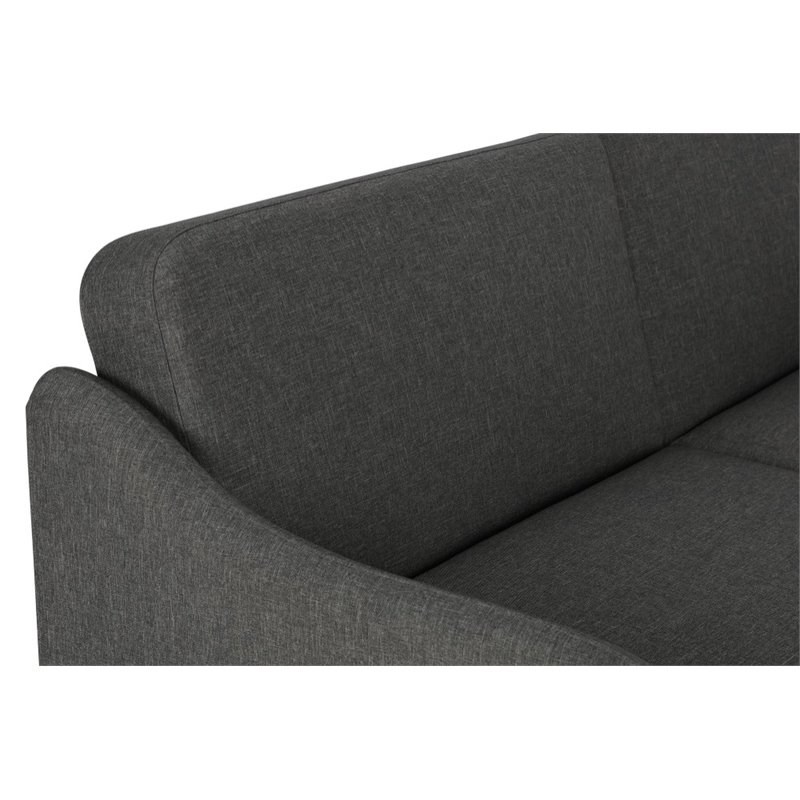 DHP Jasper Coil Linen Sleeper Sofa in Gray