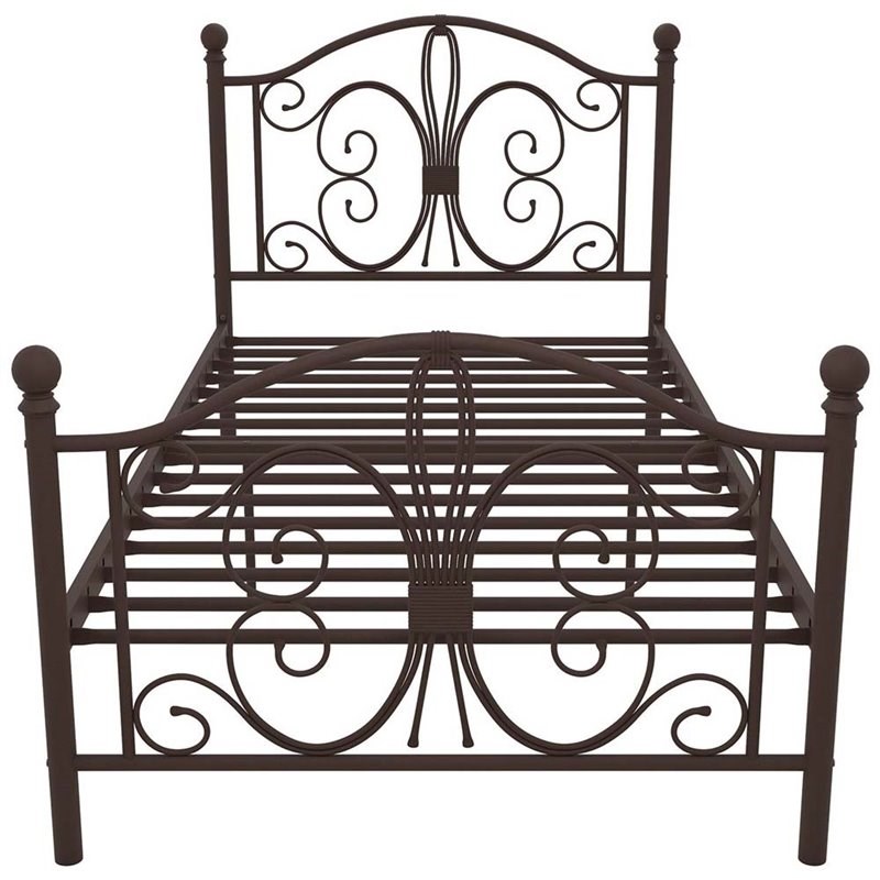 Dhp Bombay Twin Metal Bed In Bronze 3246218