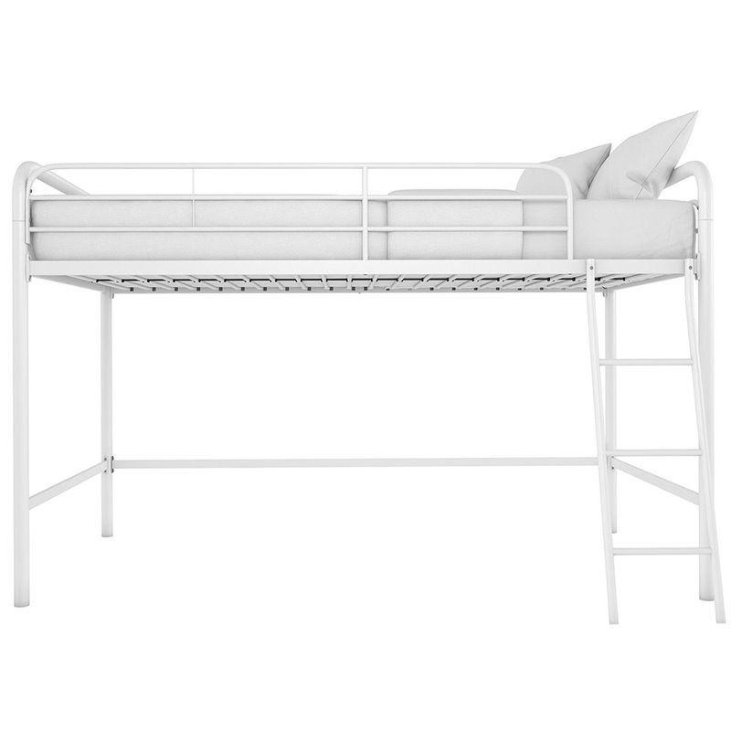 Dhp Junior Twin Metal Loft Bed In White - 5458496