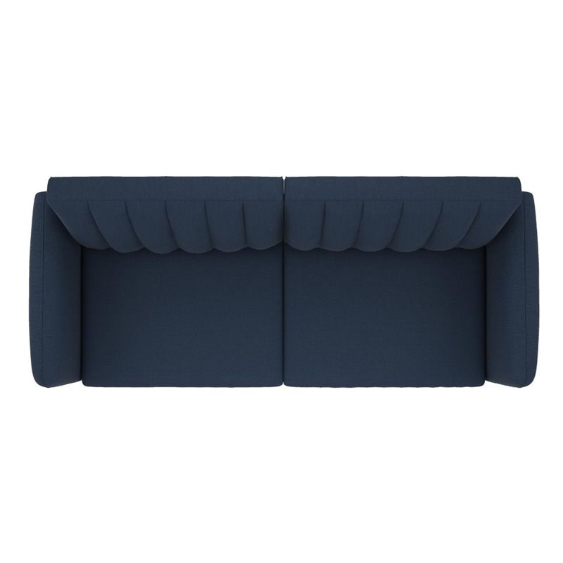 Novogratz Brittany Sleeper Sofa in Navy Blue