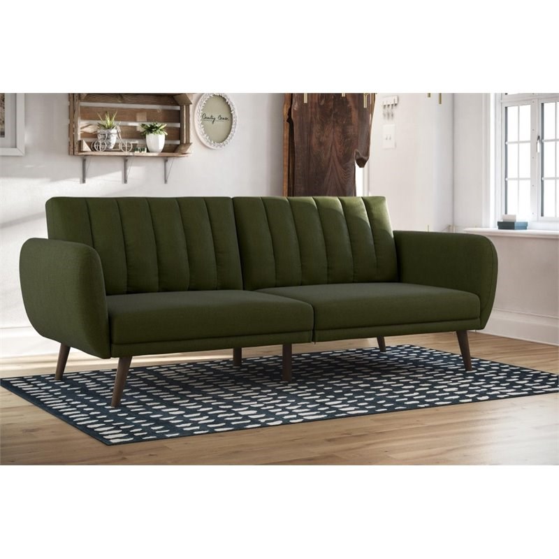 Novogratz Brittany Sleeper Sofa In Green | Homesquare