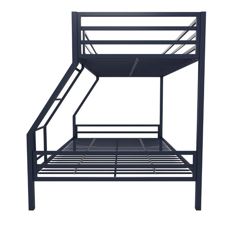 Novogratz Maxwell Twin over Full Metal Bunk Bed in Navy Blue Homesquare