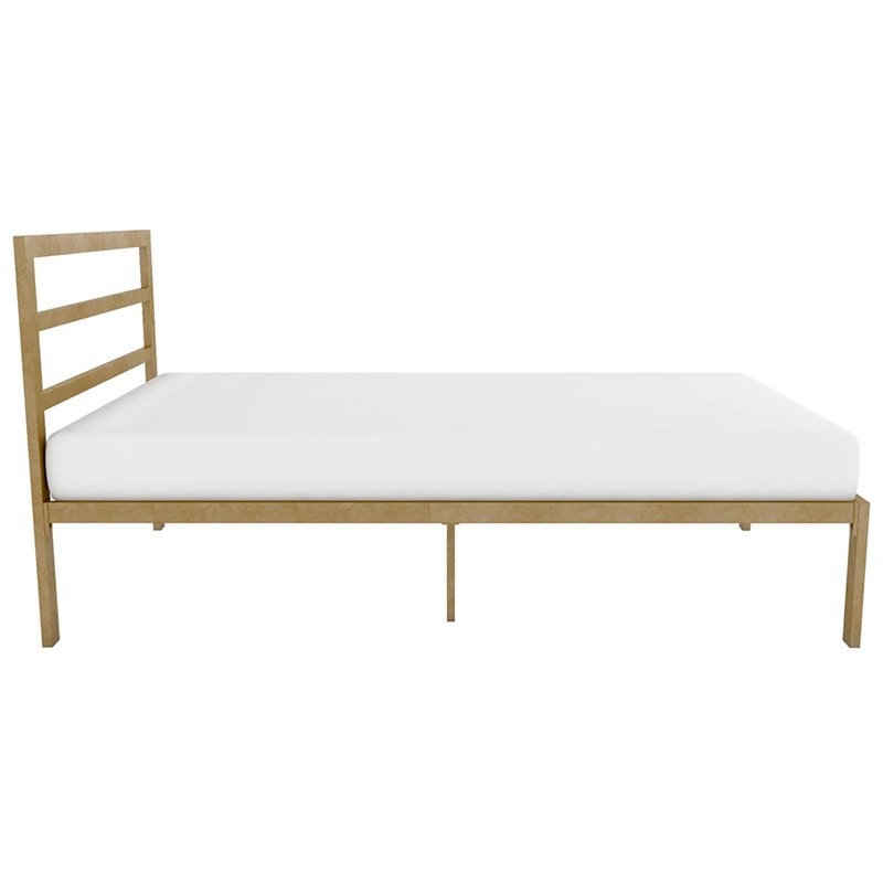 signature sleep premium twin metal slat bed in gold 4149319