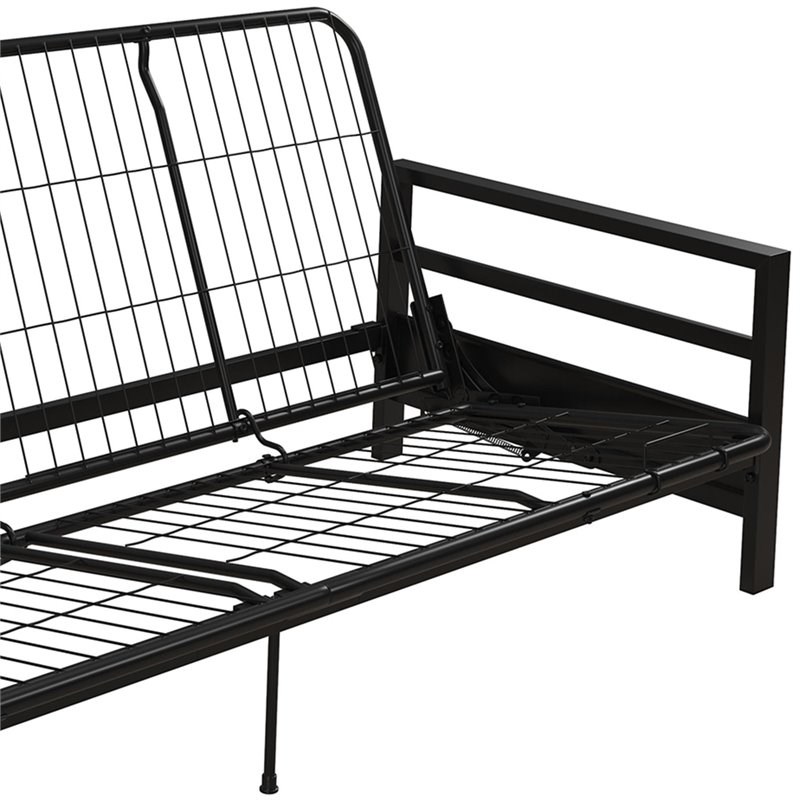 DHP Mabel Metal Futon Frame in Black Homesquare
