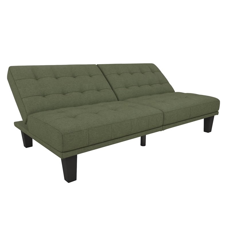 DHP Dexter Futon Lounger in Convertible Sofa Bed and Couch in Light