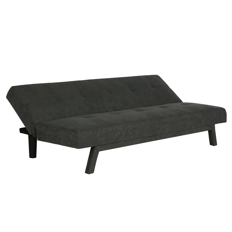 dhp 2128419 austin futon grey microfiber in gray gray 2128419