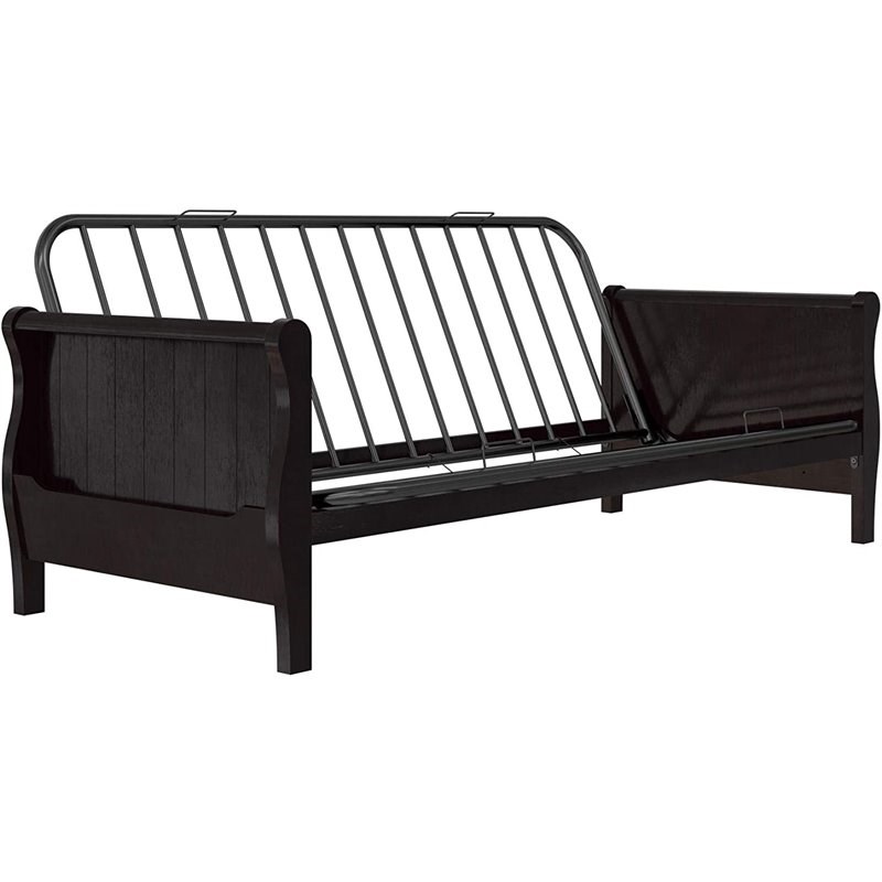 Dhp Wood Futon Frame With Storage In, Futons With Arms