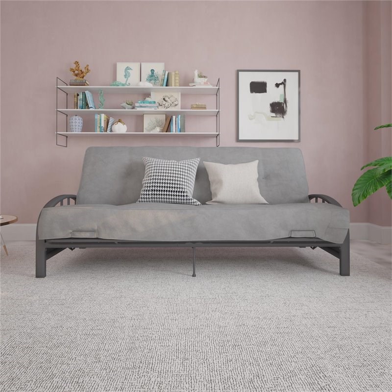 DHP Aiden Futon Frame in Gunmetal Grey Homesquare