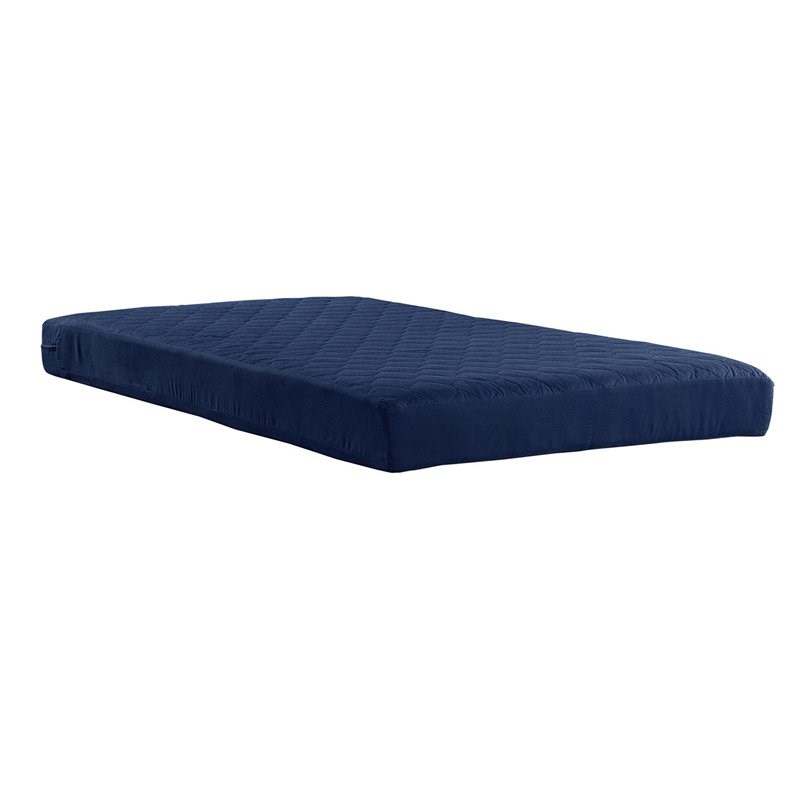 DHP Dana 6 Inch Quilted Twin Mattress with Removable Cover in Blue