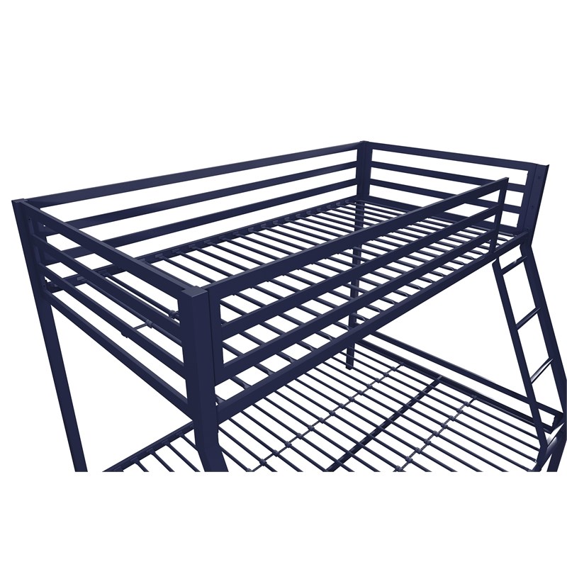Mainstays Premium Twin over Full Metal Bunk Bed in Blue