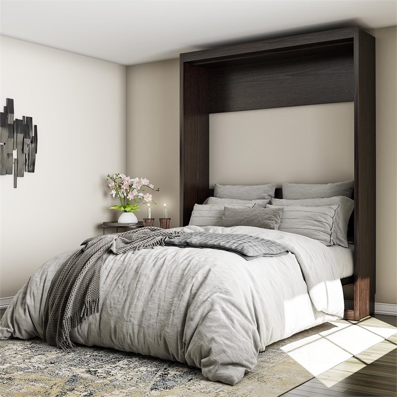 Signature Sleep Queen Murphy Wall Bed with Memory Foam Mattress in