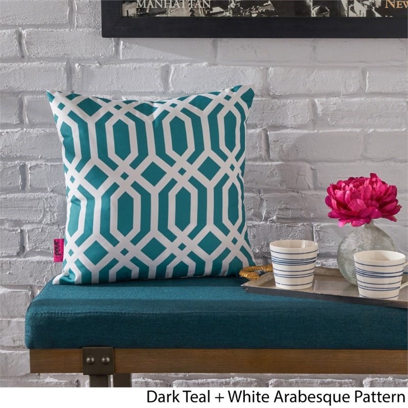 dark turquoise throw pillows