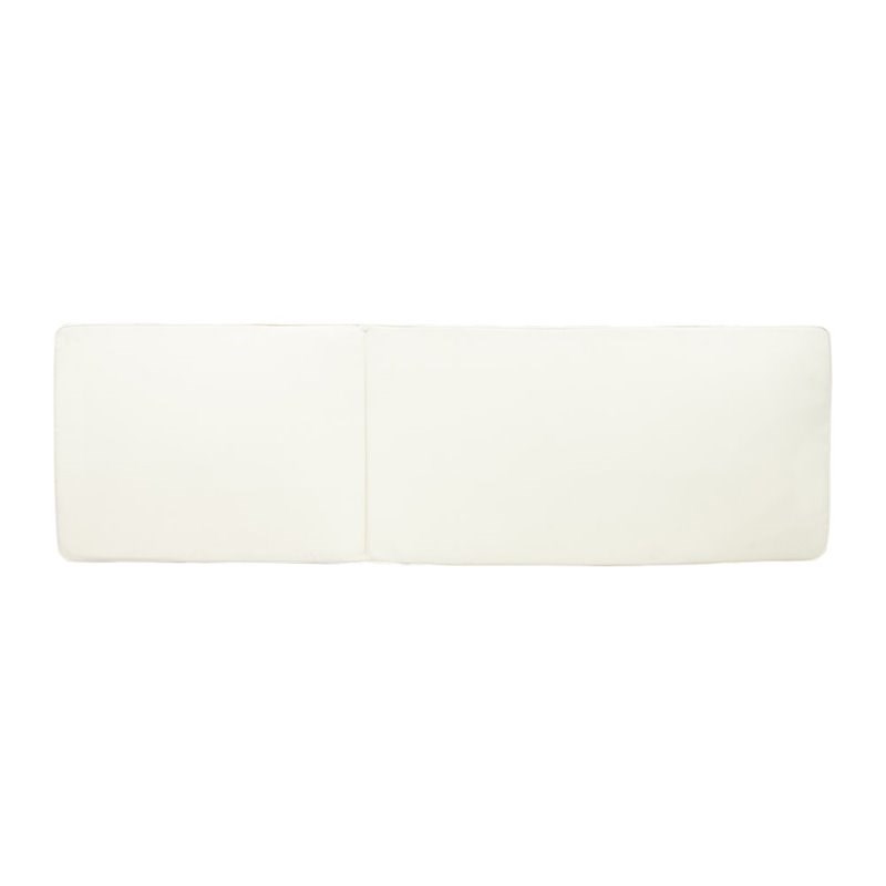 Noble House Nadine Outdoor Fabric Chaise Lounge Cushion in Cream (Set