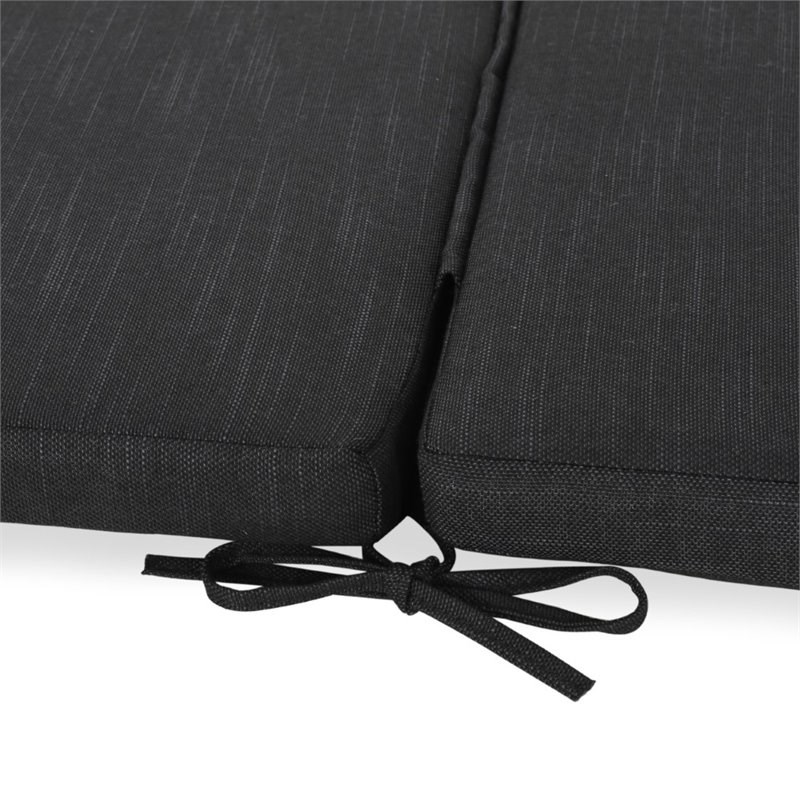 Noble House Cape Coral Outdoor Fabric Lounge Cushion in Dark Gray