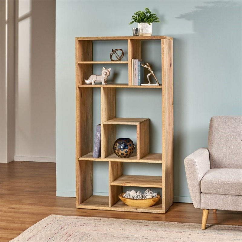 Noble House Banneker Handcrafted Modern, Handcrafted Bookcase