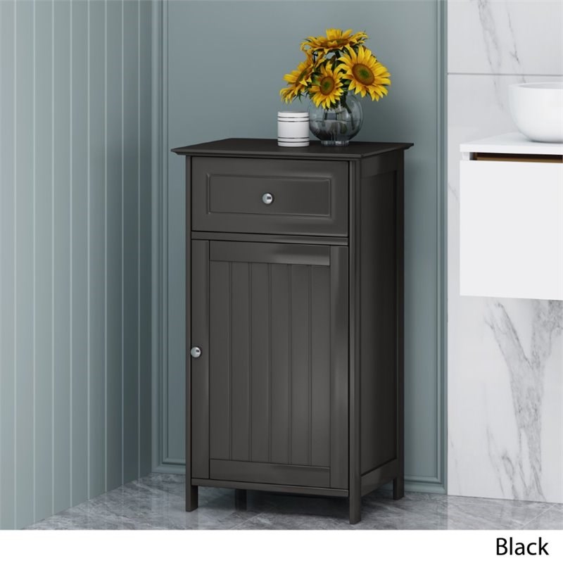 Noble House Hoover Modern Bathroom Storage in Black Homesquare