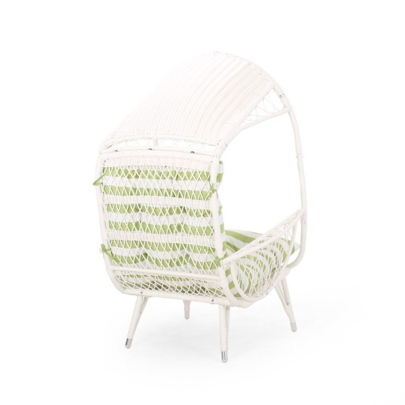 noble house malia outdoor wicker standing basket chair