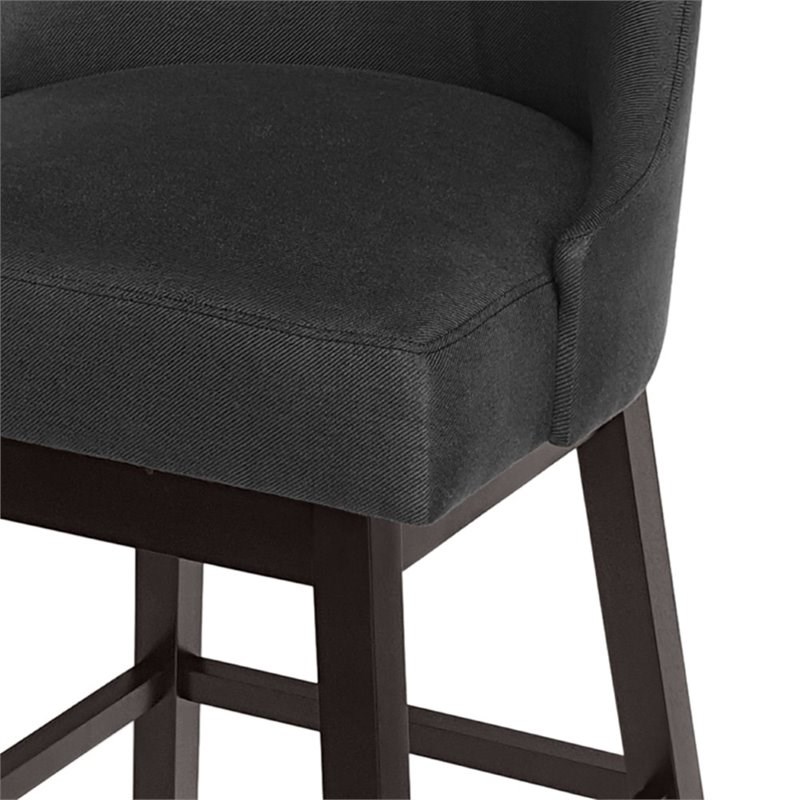 boyd modern upholstered swivel bar stool