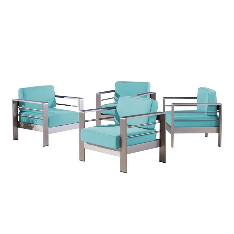 Noble House Cape C Outdoor Aluminum, Crested Bay Outdoor Furniture