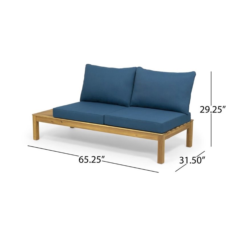 Outdoor Acacia Wood Sectional Sofa Set, Arlington House Outdoor Furniture