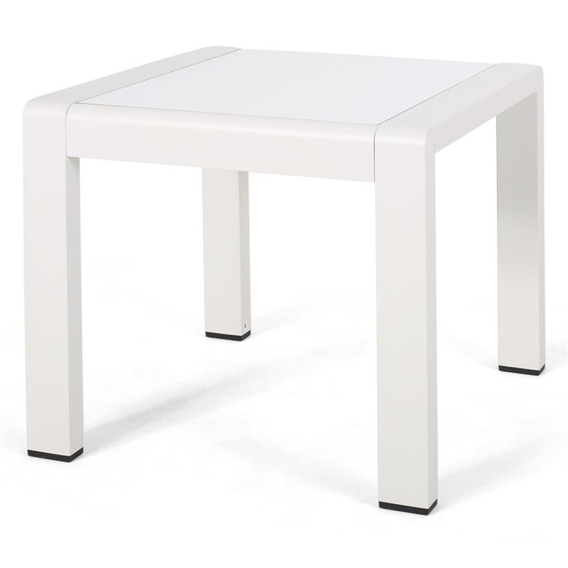 argos white end table