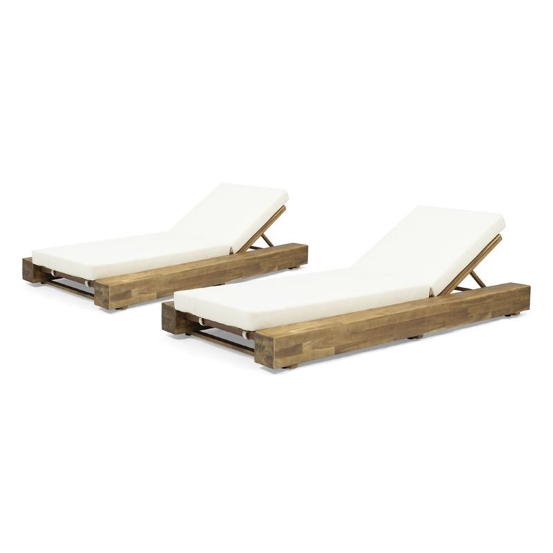 Noble House Broadway Outdoor Acacia Wood Chaise Lounge In Teak Set Of 2 309861 - Acacia Wood Chaise Lounge Chair Noble House Broadway Outdoor Acacia Wood Chaise Lounge In Teak Set Of 2 309861 - Acacia Wood Chaise Lounge Chair