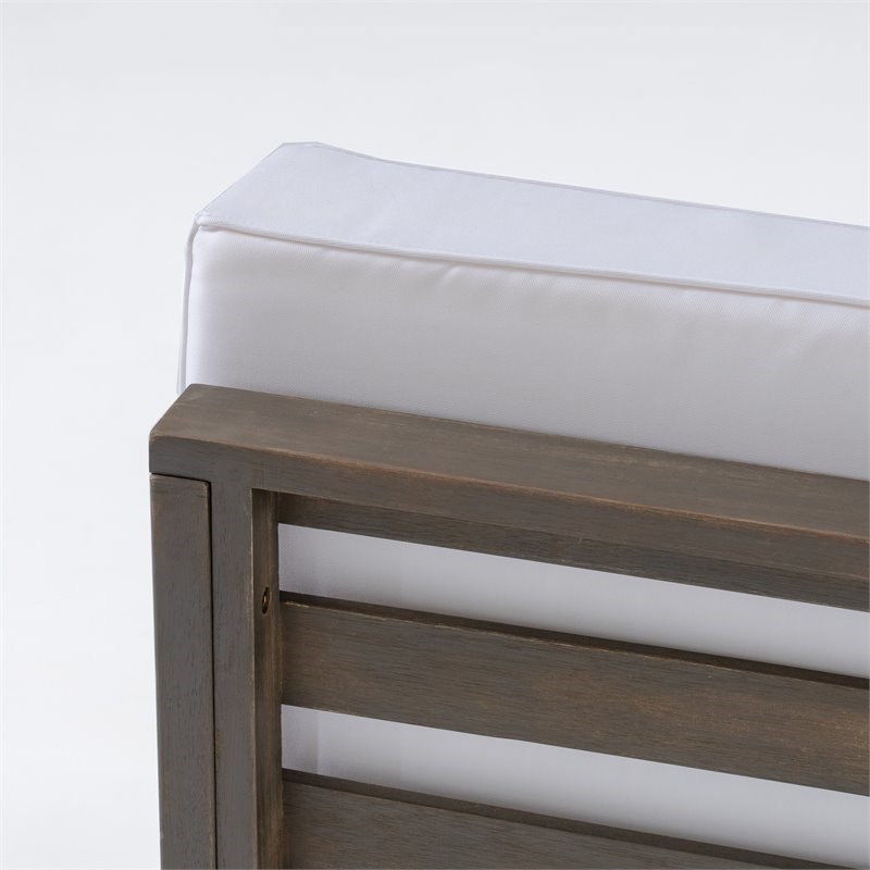 Noble House Oana Outdoor 9pc Sectional Sofa Set Cushion Gray/White