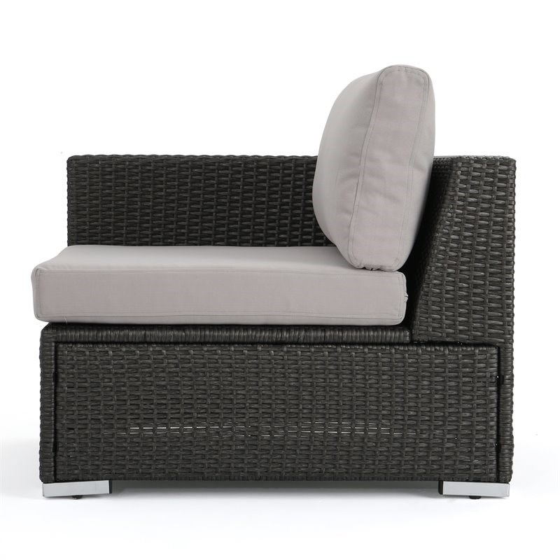 Santa Rosa 5 Seater Wicker Sectional Sofa Set with Aluminum Frame/Cushions